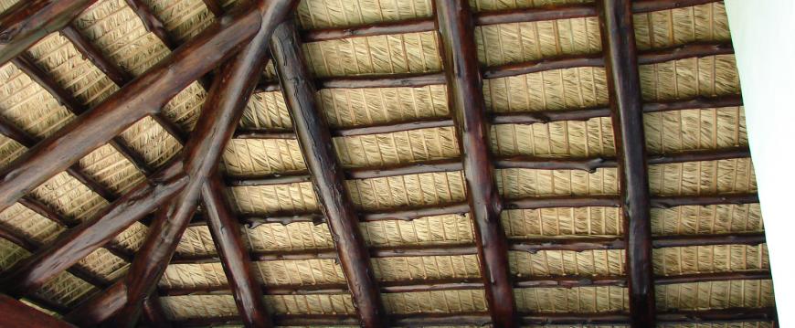 Thatch Ceiling View as Seen From the Interior