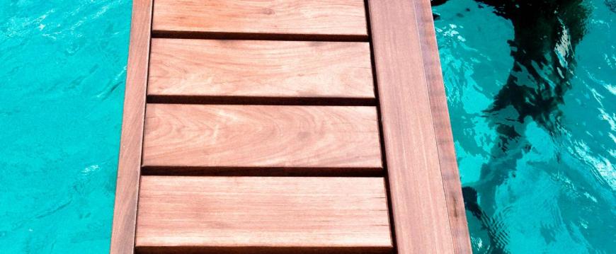 Ipe Decking Dock Closeup