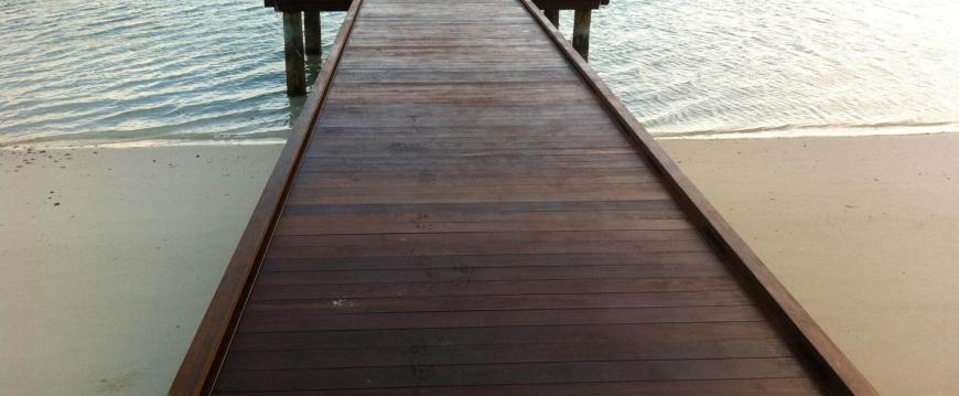 Ipe decking for dock