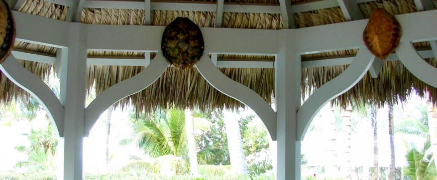 tiki bar palapa thatched tropical bar