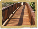 Ipe Decking with Railing Bridge