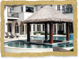 Pool Tiki / Palapa Bar - Synthetic Thatch - Private Residence, Florida