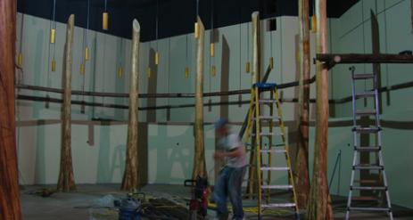 Restaurant Trellis Installation Stage 15
