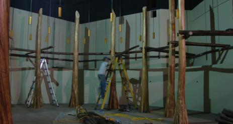 Restaurant Trellis Installation Stage 19