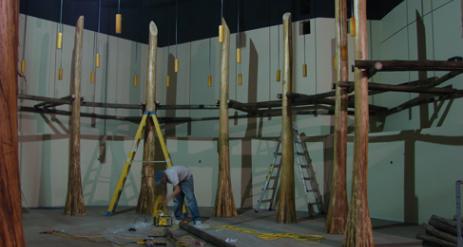 Restaurant Trellis Installation Stage 28