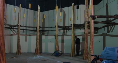 Restaurant Trellis Installation Stage 33
